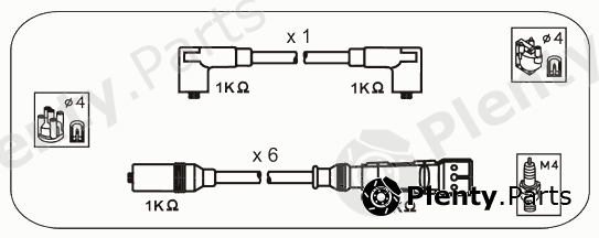  JANMOR part ABM39 Ignition Cable Kit