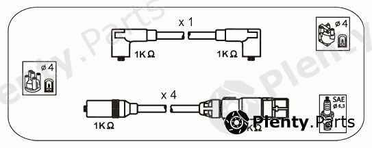  JANMOR part ABM60 Ignition Cable Kit
