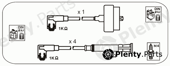  JANMOR part AFM54 Ignition Cable Kit