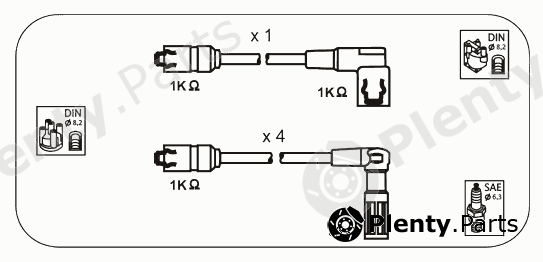  JANMOR part AFM58 Ignition Cable Kit