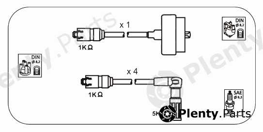  JANMOR part AFM60 Ignition Cable Kit