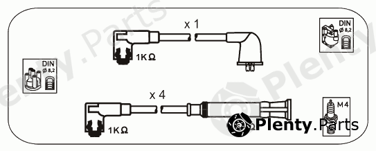  JANMOR part AFM78 Ignition Cable Kit