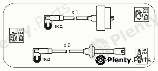  JANMOR part AFM81 Ignition Cable Kit