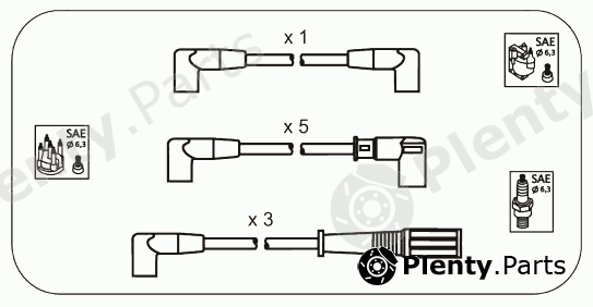  JANMOR part AM34 Ignition Cable Kit