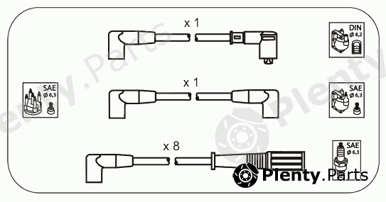  JANMOR part AM41 Ignition Cable Kit