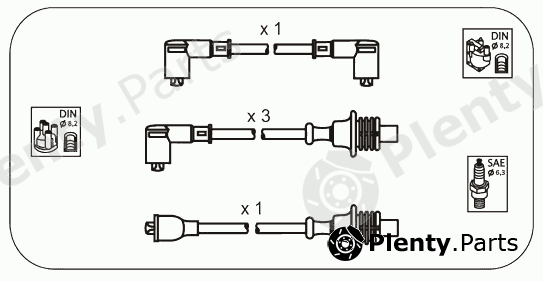  JANMOR part CPS2 Ignition Cable Kit