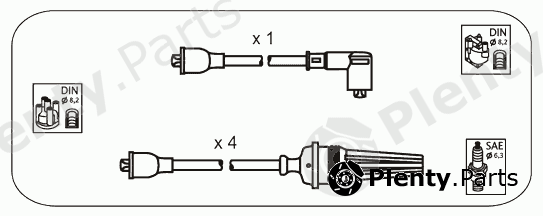  JANMOR part CPS4 Ignition Cable Kit