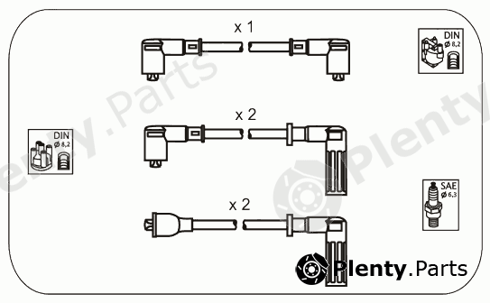  JANMOR part FAS18 Ignition Cable Kit