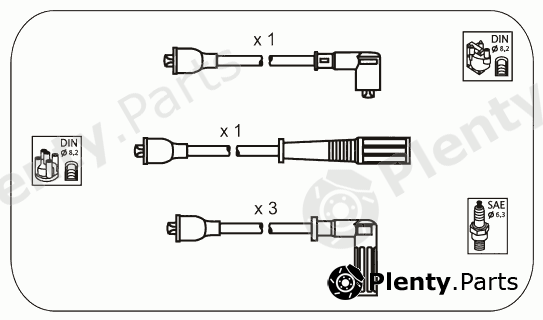  JANMOR part FAS5 Ignition Cable Kit