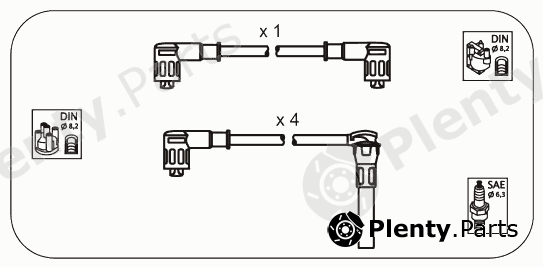 JANMOR part FS8 Ignition Cable Kit
