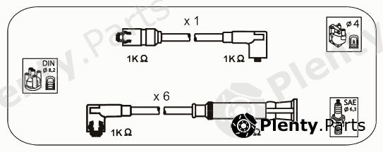  JANMOR part HR7 Ignition Cable Kit