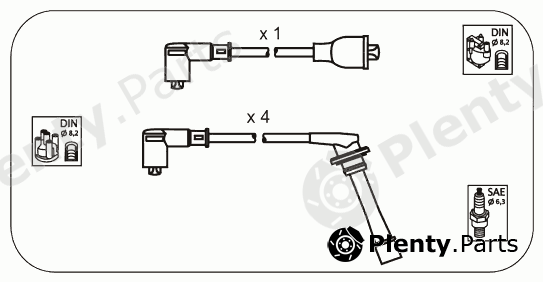  JANMOR part JP100 Ignition Cable Kit