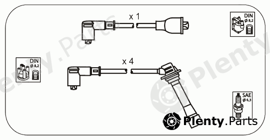  JANMOR part JP110 Ignition Cable Kit