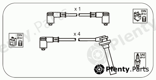  JANMOR part JP119 Ignition Cable Kit