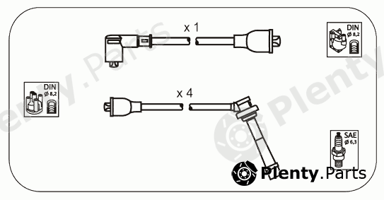  JANMOR part JP124 Ignition Cable Kit