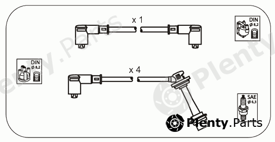  JANMOR part JP125 Ignition Cable Kit