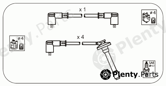  JANMOR part JP131 Ignition Cable Kit