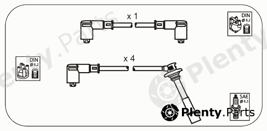  JANMOR part JP135 Ignition Cable Kit