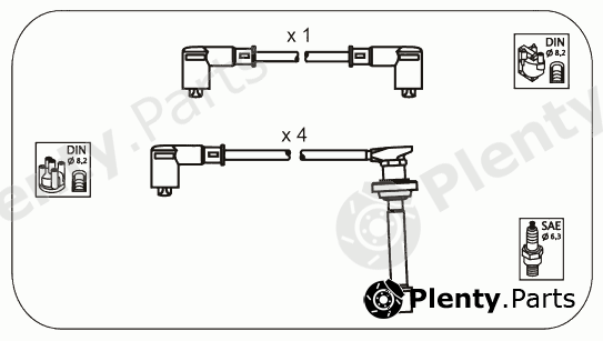  JANMOR part JP143 Ignition Cable Kit