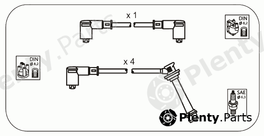  JANMOR part JP145 Ignition Cable Kit