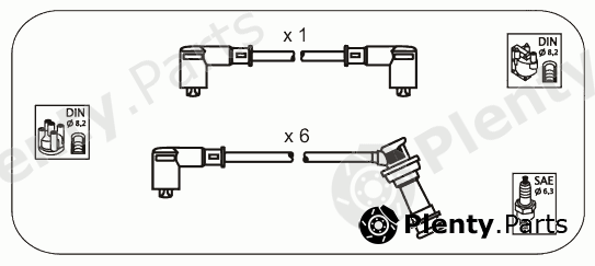  JANMOR part JP147 Ignition Cable Kit