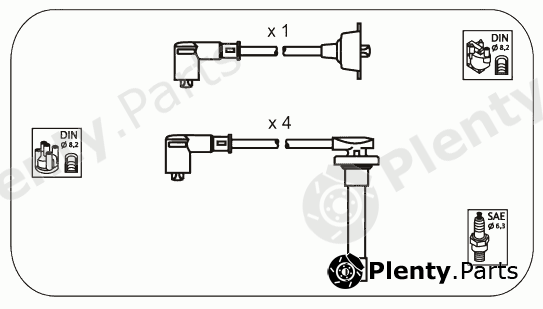  JANMOR part JP159 Ignition Cable Kit
