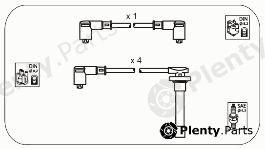  JANMOR part JP162 Ignition Cable Kit