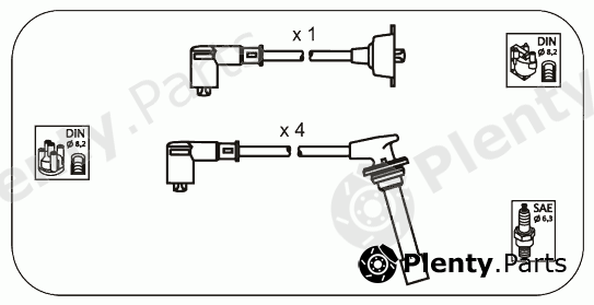  JANMOR part JP164 Ignition Cable Kit