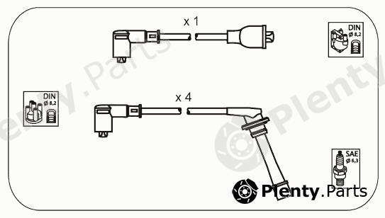  JANMOR part JP176 Ignition Cable Kit