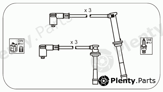  JANMOR part JP179 Ignition Cable Kit