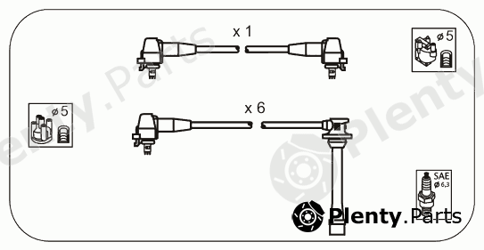  JANMOR part JP203 Ignition Cable Kit