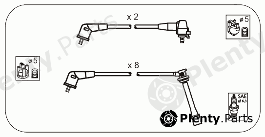  JANMOR part JP212 Ignition Cable Kit