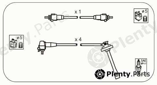  JANMOR part JP214 Ignition Cable Kit