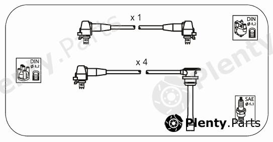  JANMOR part JP216 Ignition Cable Kit