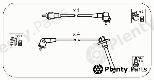  JANMOR part JP222 Ignition Cable Kit