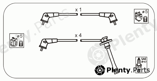  JANMOR part JP233 Ignition Cable Kit