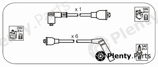  JANMOR part JP305 Ignition Cable Kit