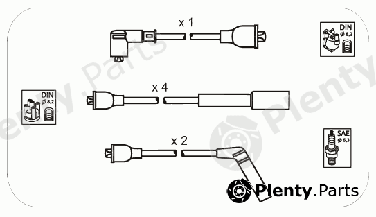  JANMOR part JP314 Ignition Cable Kit