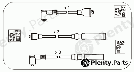  JANMOR part JP346 Ignition Cable Kit