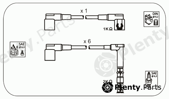  JANMOR part M16 Ignition Cable Kit