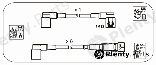  JANMOR part M18 Ignition Cable Kit