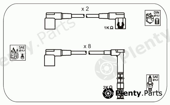  JANMOR part M2 Ignition Cable Kit