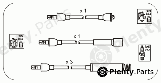  JANMOR part ODS204 Ignition Cable Kit