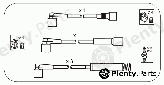  JANMOR part ODS209 Ignition Cable Kit