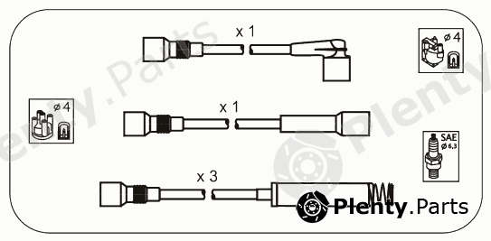  JANMOR part ODS214 Ignition Cable Kit