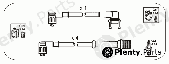  JANMOR part RB13 Ignition Cable Kit