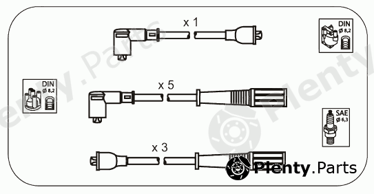  JANMOR part RVS27 Ignition Cable Kit