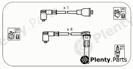  JANMOR part RVS7 Ignition Cable Kit