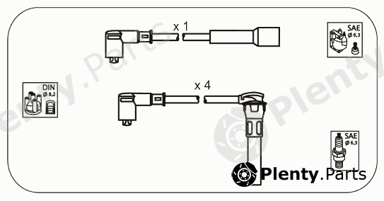  JANMOR part RVS9 Ignition Cable Kit