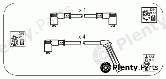  JANMOR part SBS5 Ignition Cable Kit